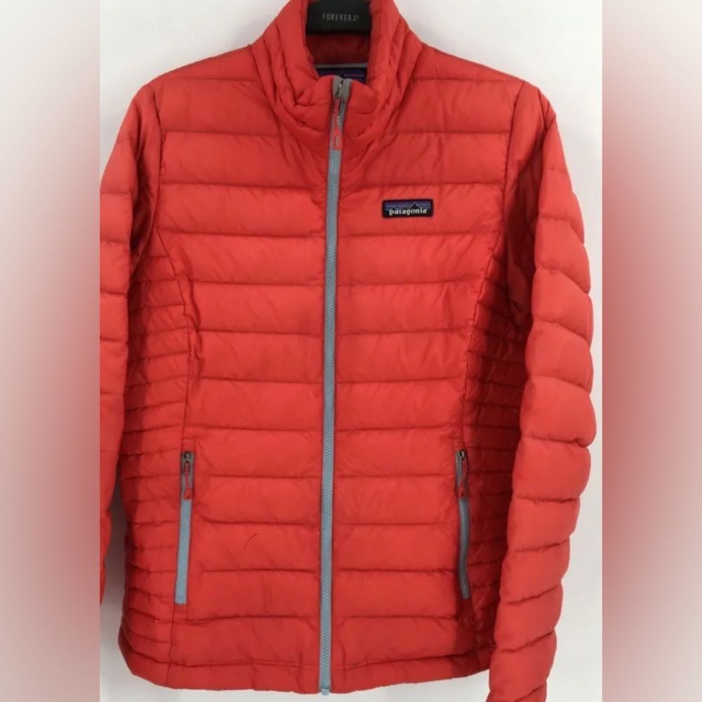 Patagonia Goose Down Orange Jacket